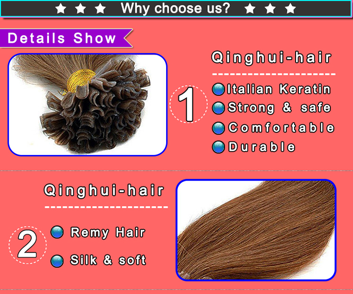 U Tip Nail Tip Hair Extension Juancheng Qinghui Hair Products Co Ltd 