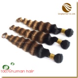 two tone ombre color hair weft