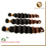 two tone ombre color hair weft